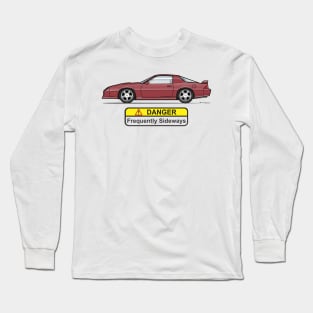 Danger maroon Long Sleeve T-Shirt